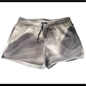NWT The North Face Gray Swirl Running Shorts Women’s Large
